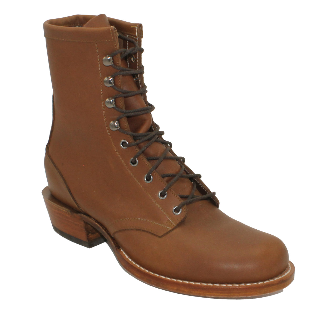 8" Lace-Up
Saddle Timberjack Steer
Munson Toe
Slightly Tapered Heel