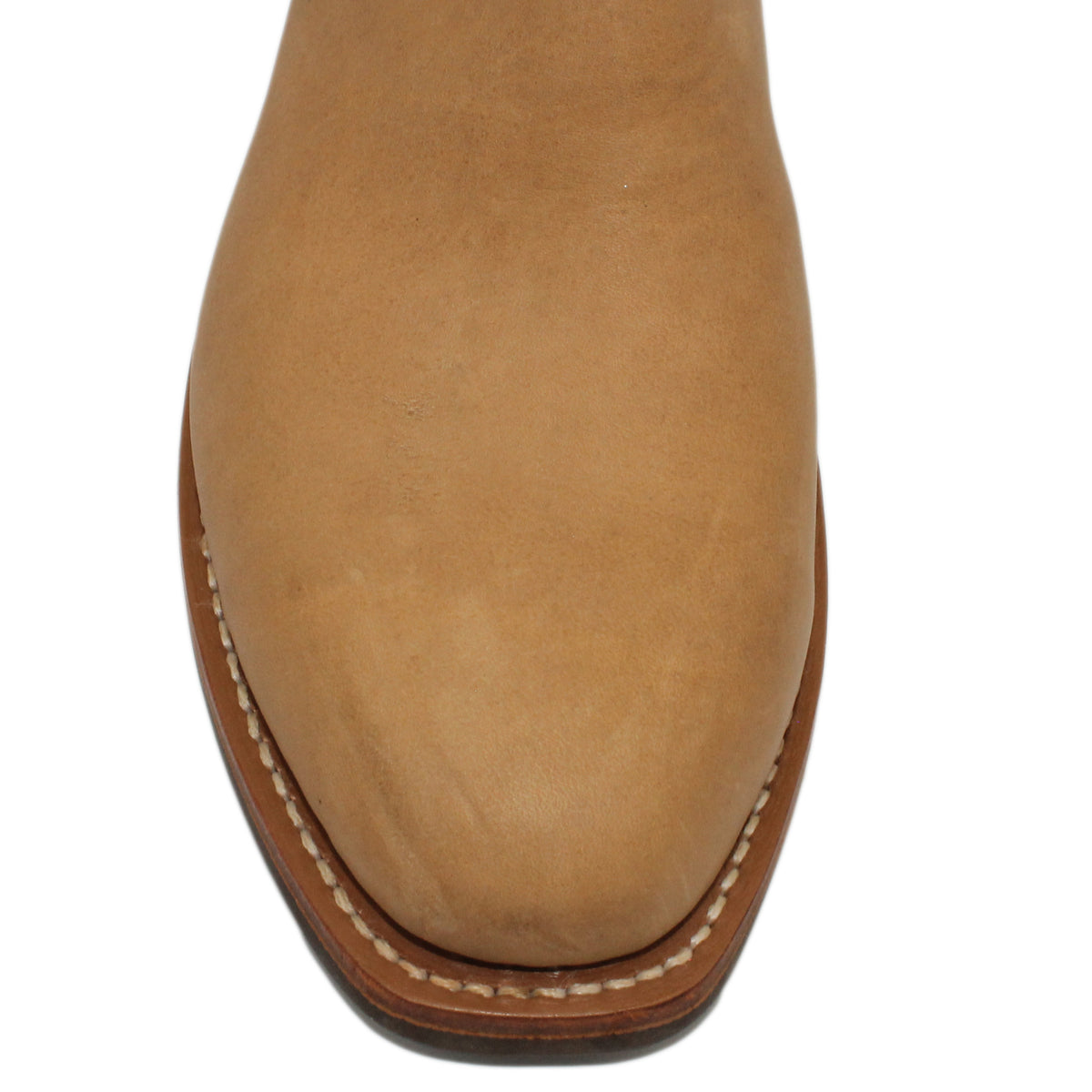 14" Blue upper w/ Diamond Stitching
Buckskin Steer Vamp
Regular French Square Toe
Block Heel