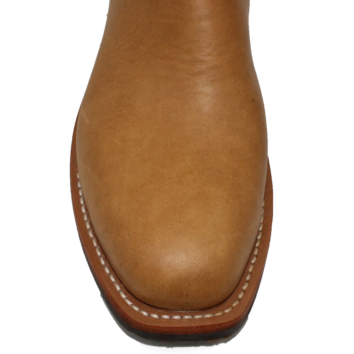 14" Brown Upper w/ Beck Classic Stitching
Buckskin Rough Out Steer Vamp
Regular French Square Toe
Slightly Tapered Heel