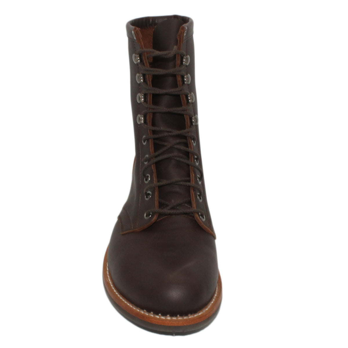 8" Lace-Up
Brown Timberjack Steer
Round Toe
Block Heel
Vibram Mini Lug Sole