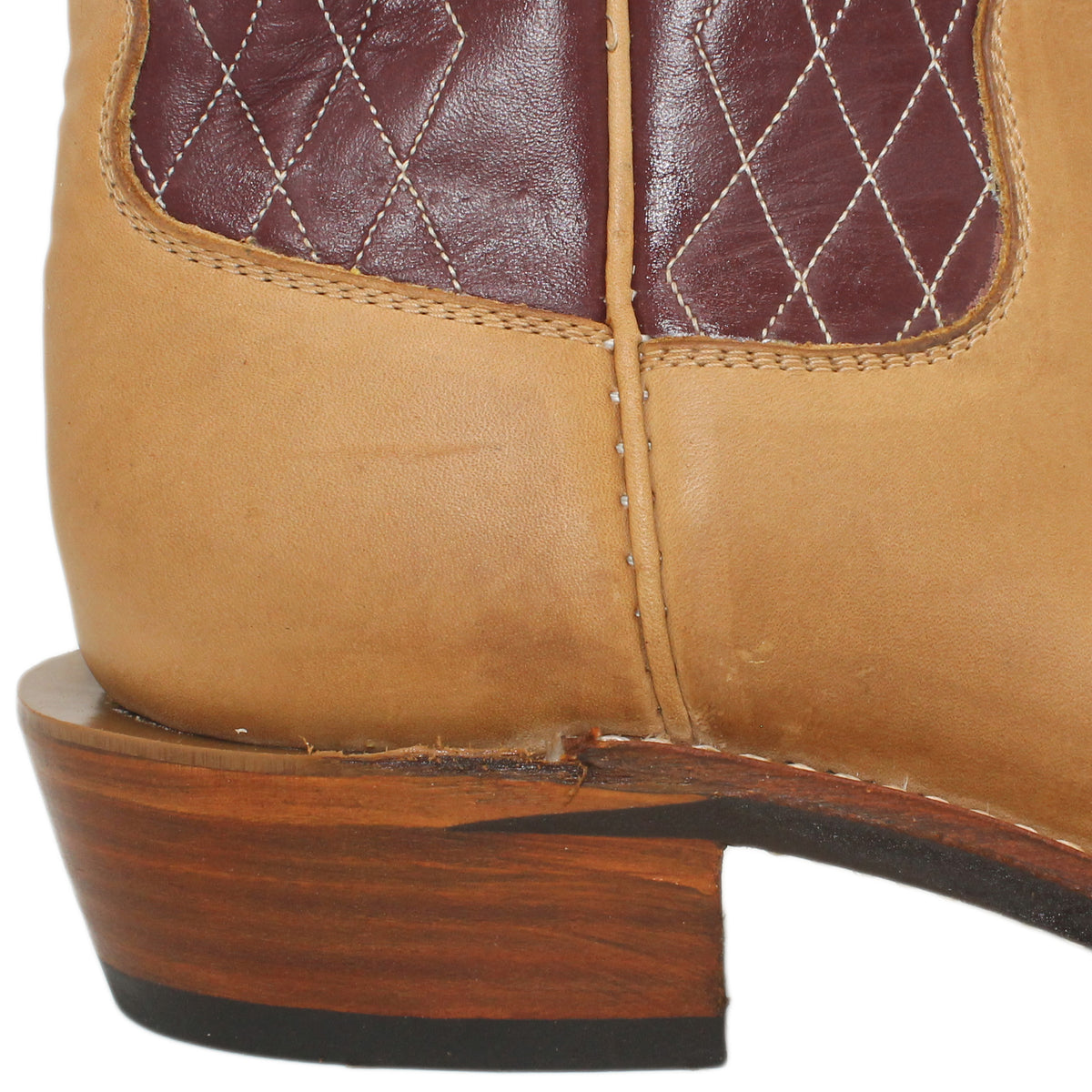 14" Wine Upper w/ Diamond Stitching
Buckskin Steer Vamp
Regular French Square Toe
Slightly Tapered Heel