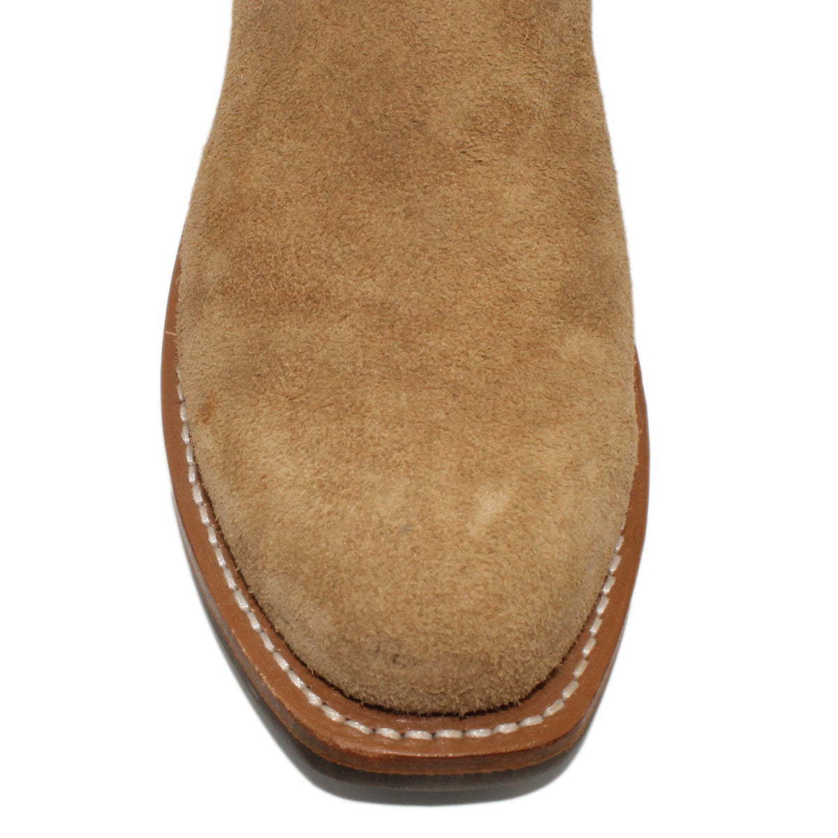 14" Wine Upper w/ Beck Classic Stitching
Buckskin Rough Out Steer Vamp
Regular French Square Toe
Block Heel