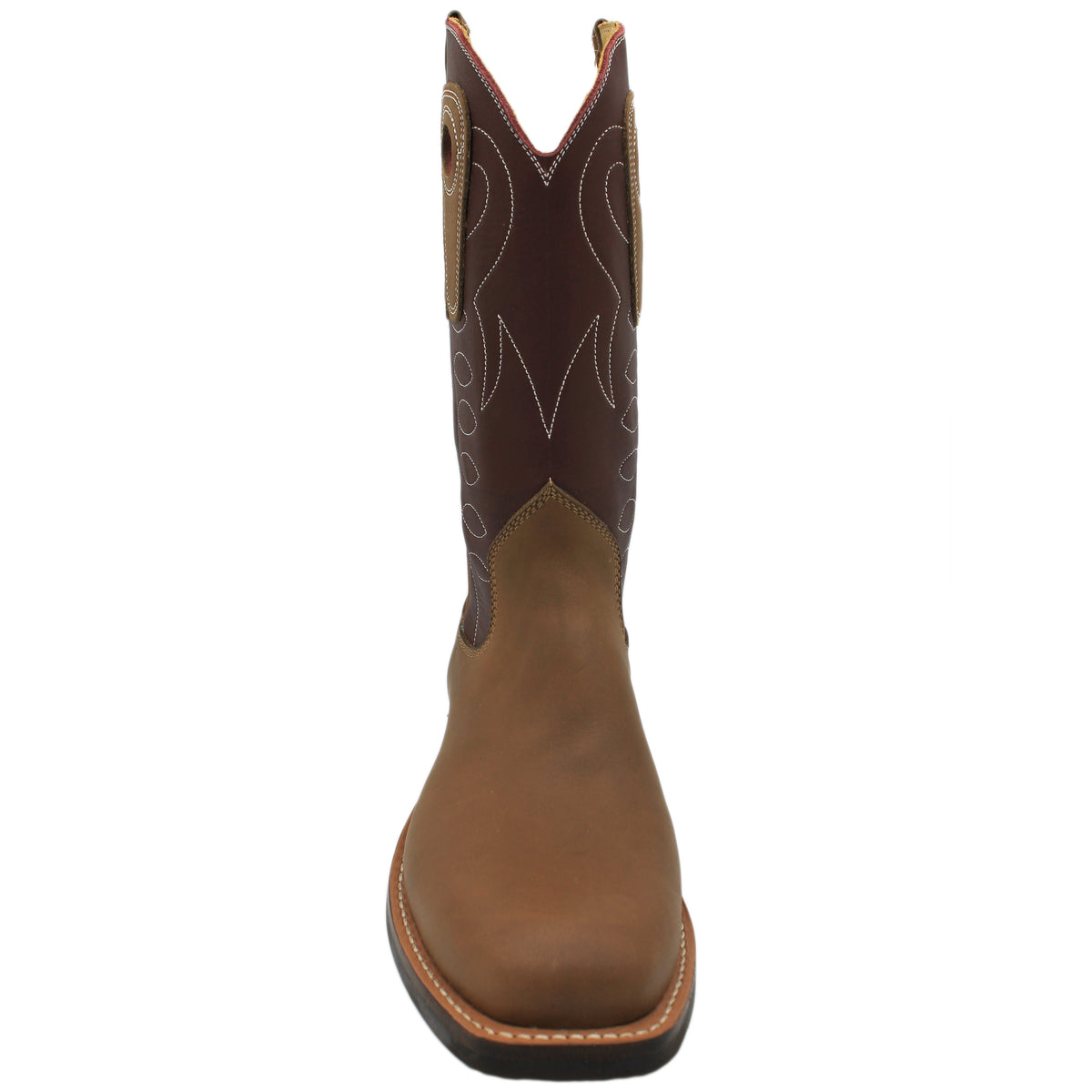12" Wine Upper w/ Loops Stitching
Saddle Timberjack Steer Vamp
Wide French Square Toe
Slightly Tapered Heel