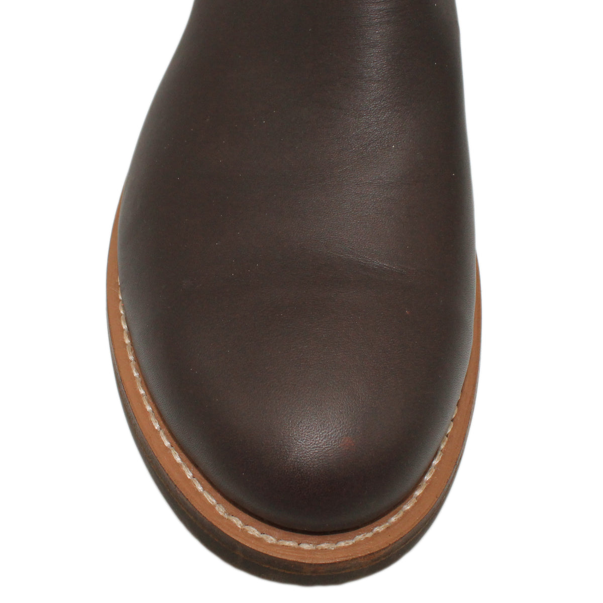 16" Blue Upper w/ Tulip Stitching

Brown Steer Vamp

Regular Round Toe

Slightly Tapered Heel