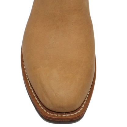 14" Blue upper w/ Diamond Stitching

Buckskin Steer Vamp

Regular French Square Toe

Block Heel