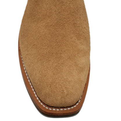 14" Forest Upper w/ Beck Classic Stitching

Buckskin Steer Rough Out Vamp

Regular French Square Toe

Slightly Tapered Heel
