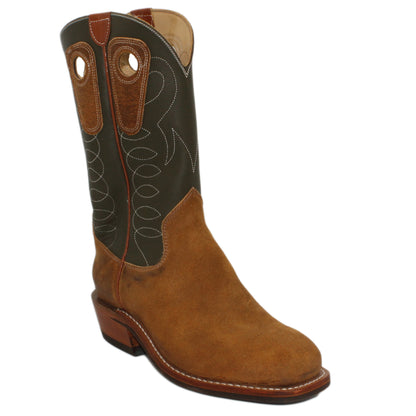 12" Forest upper w/ Loops Stitching

Tibetan Yak Rough Out Vamp

Wide French Square Toe

Slightly Tapered Heel
