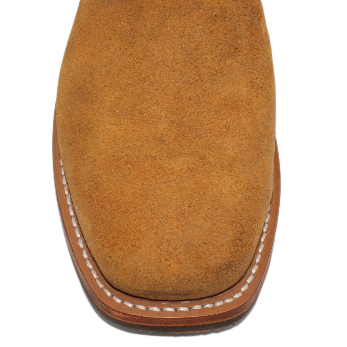 12" Forest upper w/ Loops Stitching

Tibetan Yak Rough Out Vamp

Wide French Square Toe

Slightly Tapered Heel