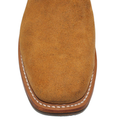 12" Forest upper w/ Loops Stitching

Tibetan Yak Rough Out Vamp

Wide French Square Toe

Slightly Tapered Heel