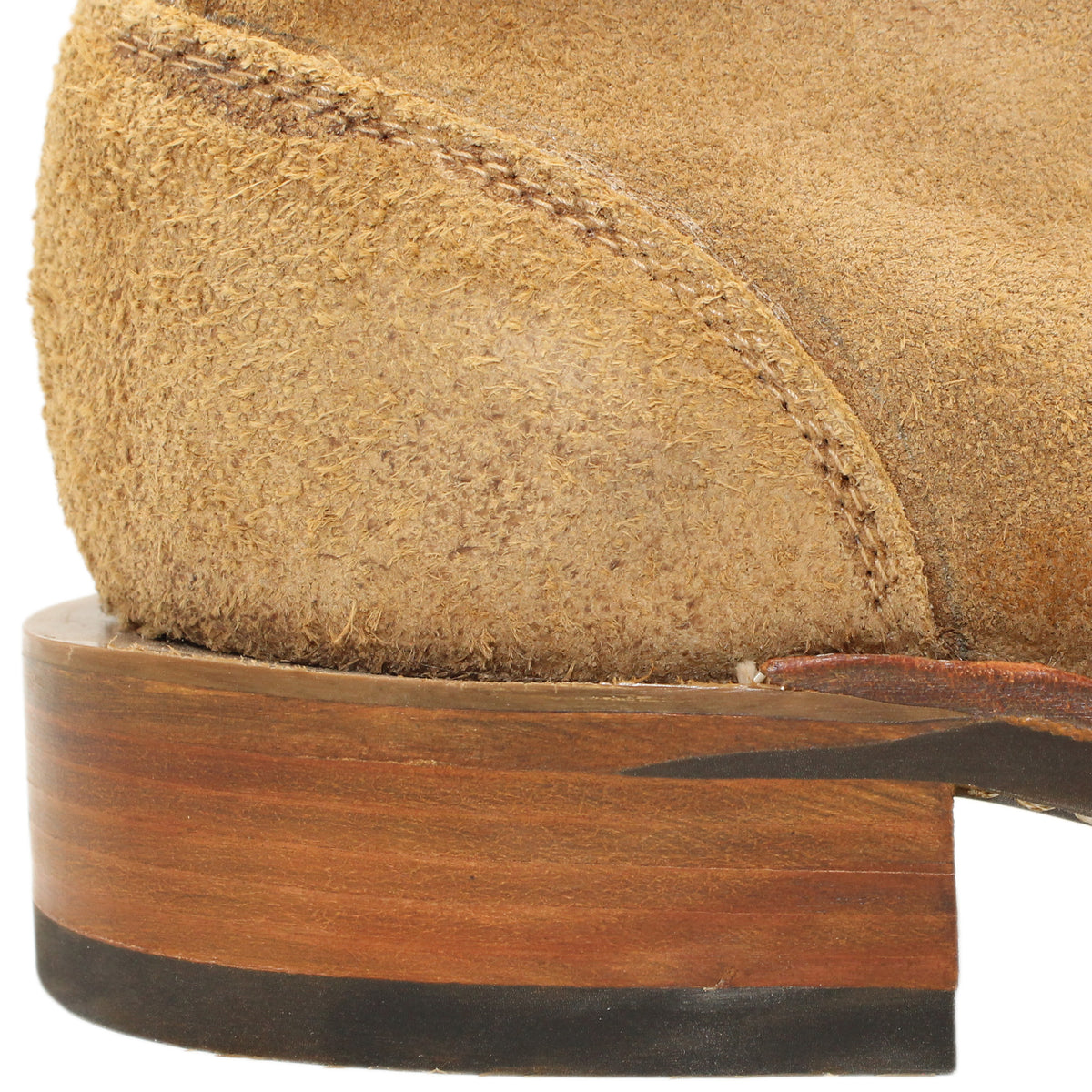 6" Lace-Up

Buckskin Rough Out Steer

Wide French Square Toe

Block Heel