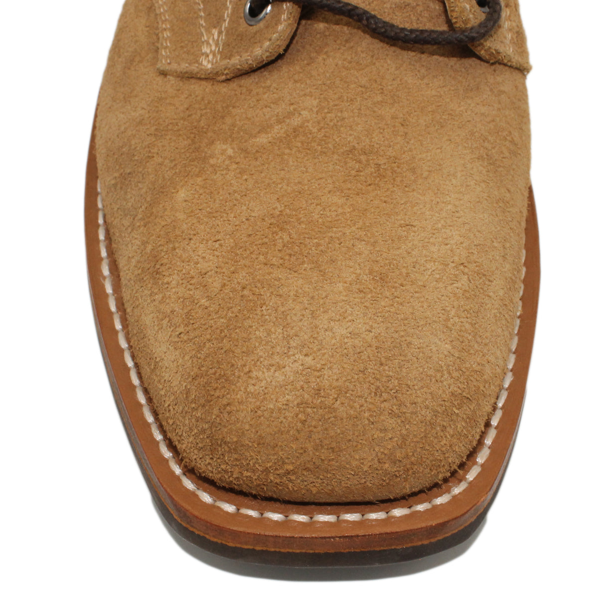 6" Lace-Up

Buckskin Rough Out Steer

Wide French Square Toe

Block Heel