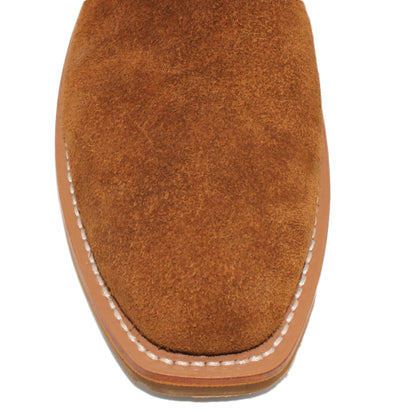 14" Red Upper w/ Diamond Stitching

Bison Rough Out Steer Vamp

Regular French Square Toe

Slightly Tapered Heel