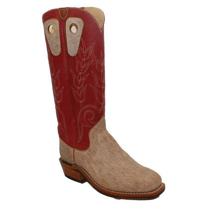 16" Wine upper w/ Tulip Stitching

Yak Vamp

Wide French Square Toe

Slightly Tapered Heel