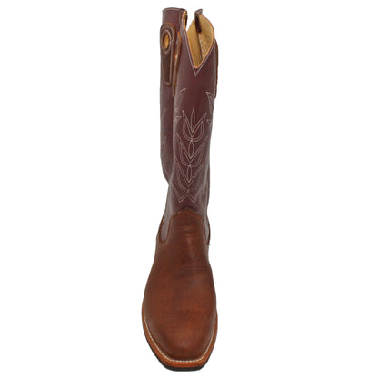 16" Wine Uppers w/ Tulip Stitching

Bison Vamp

Regular French Square Toe

Slightly Tapered Heel