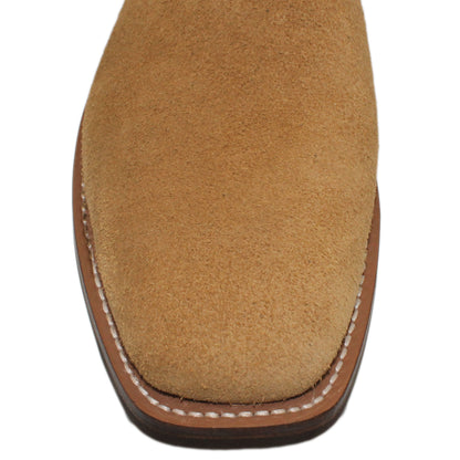 14" Forest upper w/ Diamond Stitching

Buckskin Rough Out Steer Vamp

Wide French Square Toe

Slightly Tapered Heel