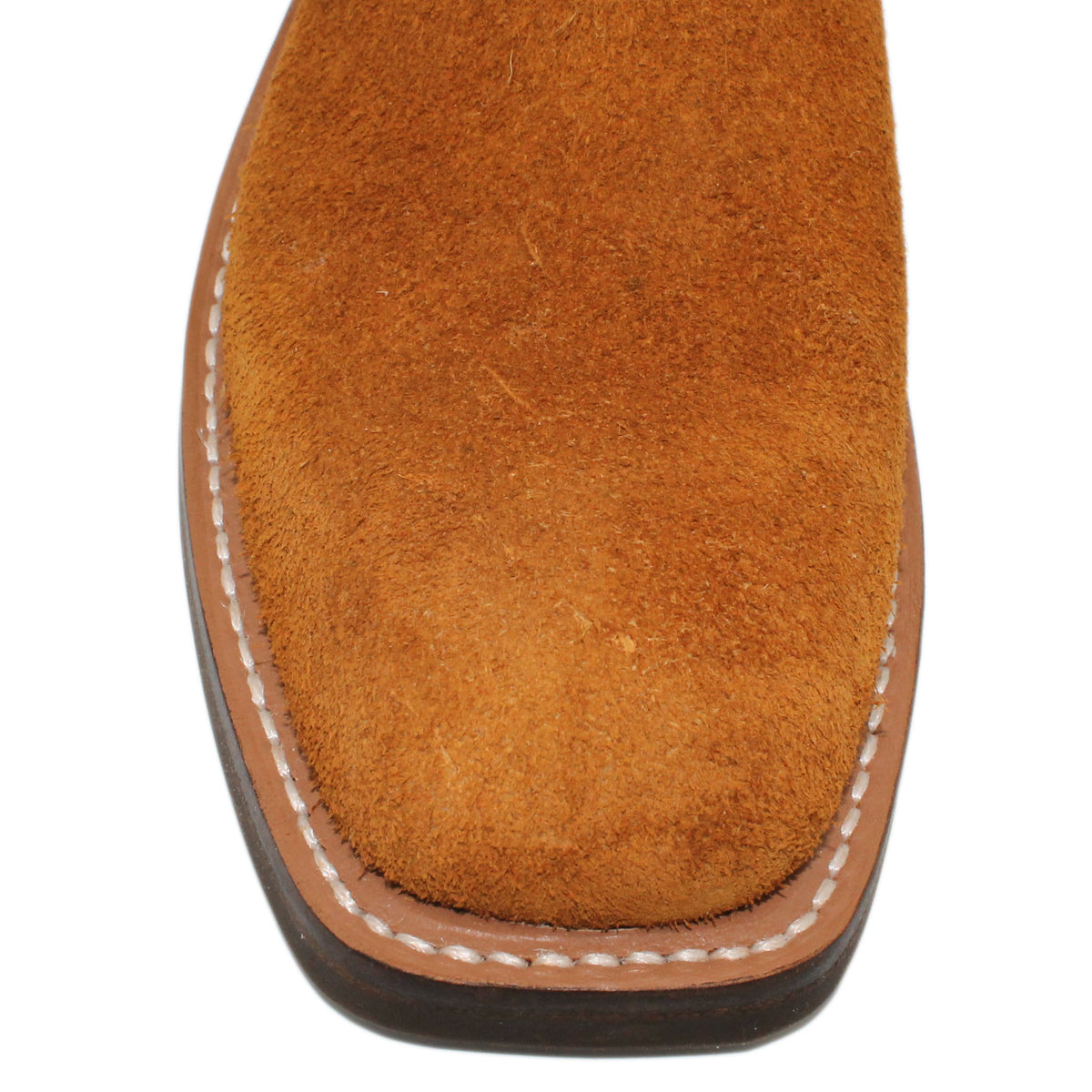 12" Forest Upper w/ Loops Stitching

Tobacco Rough Out Steer Vamp

Wide French Square Toe

Slightly Tapered Heel
