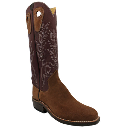 16" Wine Uppers w/ Tulip Stitching

Brown Timberjack Rough Out Steer Vamp

Regular French Square Toe

Slightly Tapered Heel