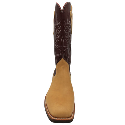 14" Wine Upper w/& Beck Classic Stitching

Buckskin Steer Vamp

Wide French Square Toe

Slightly Tapered Heel