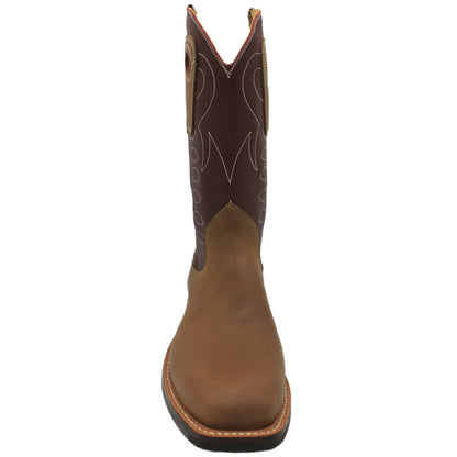 12" Wine Upper w/ Loops Stitching

Saddle Timberjack Steer Vamp

Wide French Square Toe

Slightly Tapered Heel