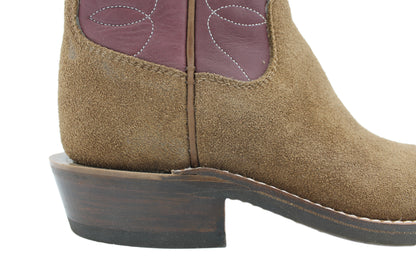 12" Wine Upper w/ Loops Stitching

Saddle Timberjack Rough Out Steer Vamp

Wide French Square Toe

Slightly Tapered Heel