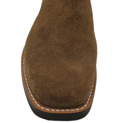 12" Wine Upper w/ Loops Stitching

Saddle Timberjack Rough Out Steer Vamp

Wide French Square Toe

Slightly Tapered Heel